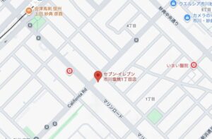 セブンイレブン 市川塩焼一丁目店の地図