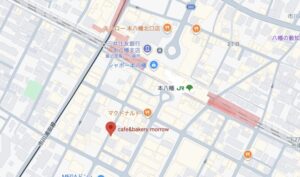 本八幡の「ぱんやさん morrow(モロー)」の地図