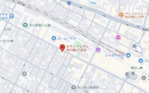 セブンイレブン市川南3丁目店の地図