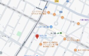 徒然小路（つれづれこうじ）の地図