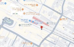 イチカワチクチクカタカタワイワイ市会場の地図