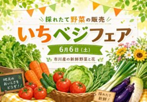 いちベジフェアが市川市八幡で2026年6月6日開催｜市川産の新鮮野菜と花を販売