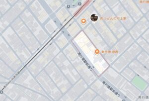 南行徳駅前通りで道路冠水の場所