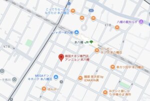 アンニョン本八幡の地図