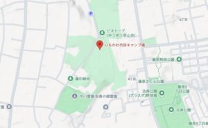 いちかわ市民キャンプ場の地図