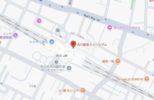 市川駅前ミュージアムの地図