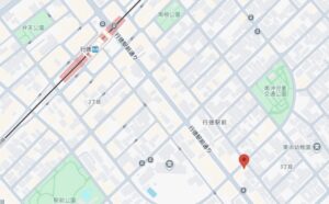 ホルモン将龍苑の地図
