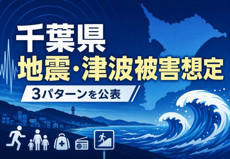 千葉県が地震・津波被害想定を公表｜房総半島沖では最大12m超の津波想定も【2026年5月】