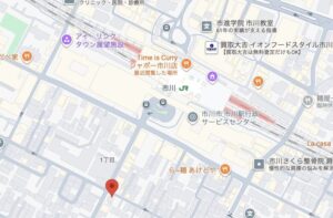 ANGE市川店 アンジュの地図