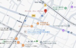 アトリエ・ドゥ・アッシュの地図