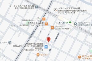元氣七輪焼肉 牛繁 本八幡店の地図