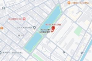大柏出張所と大野公民館の地図