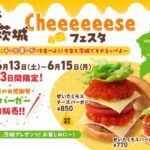 モスバーガー「千葉茨城 Cheeeeeese フェスタ」6月13日〜15日開催｜市川市内の店舗も紹介