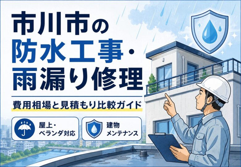 市川市で防水工事・雨漏り修理を検討中の方へ|費用相場と見積もり比較ガイド