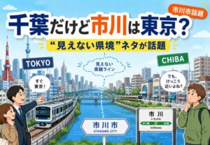 市川は東京寄り？「千葉だけど市川は東京」話題の“見えない県境”ネタ