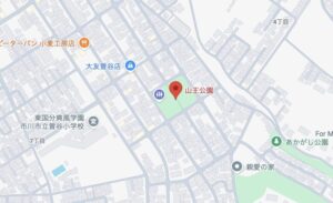 山王公園の地図